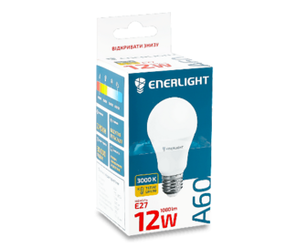 Лампа світлодіодна Enerlight A60 12 Вт 3000K E27, шт