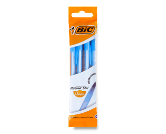 Ручки кулькові BIC Round сині, 4шт/уп