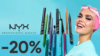 -20% на декоративну косметику NYX Professional Makeup