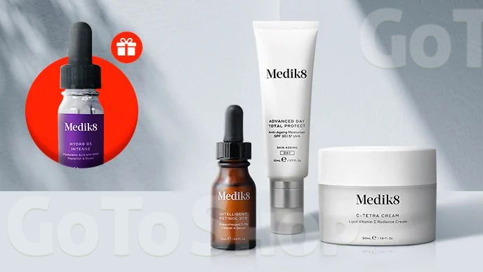 Тиждень бренду! Купуй засоби для догляду за обличчям Medik8 на суму від 2999 грн та отримуй подарунок*!
