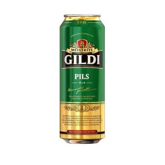 Пиво 0,568 л світле Meistrite Gildi Pils світле фільтроване 4,4% об ж/б Литва 