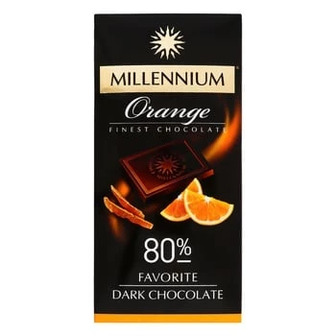 Шоколад чорний Millennium Favorite Orange 80%, 100 г