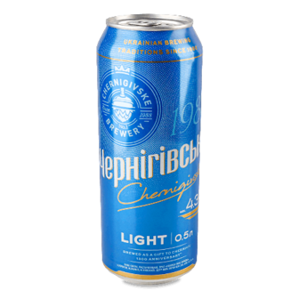 Пиво Чернігівське Light світле з/б 0,5л (0,5л)