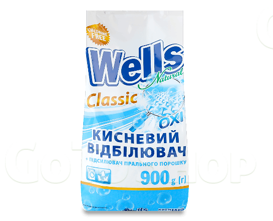 Відбілювач Wells Natural Classic кисневий, 900г