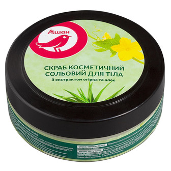 Скраб для тіла Auchan огірок і алое, 250 мл