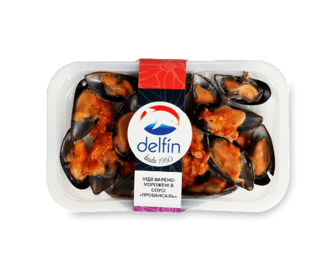 Мідії Delfin варено-морожені у соусі Провансаль (200г)