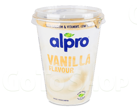 Продукт Alpro соєвий ферментований ваніль, стакан 400г