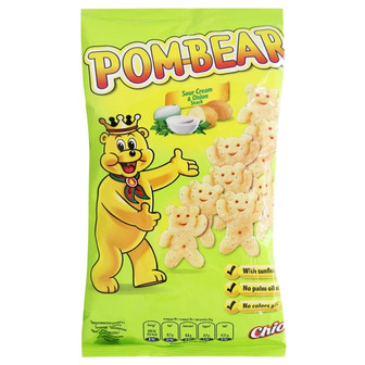 Снеки Chio Pom-Bear картопляні зі смаком сметани та цибулі му 65 г