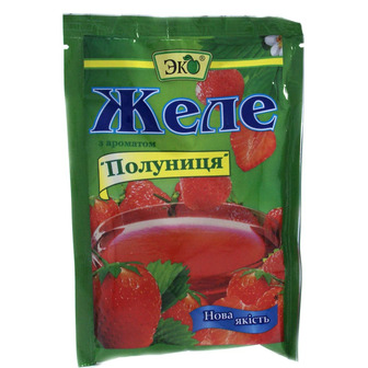 Желе Еко Полуниця, 90 г
