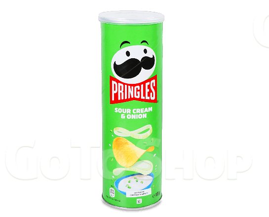 Чипси Pringles зі смаком сметани та цибулі