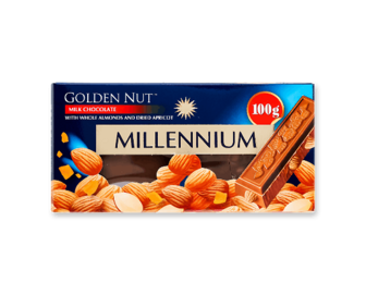 Шоколад молочний Millennium Golden Nut мигдаль-курага