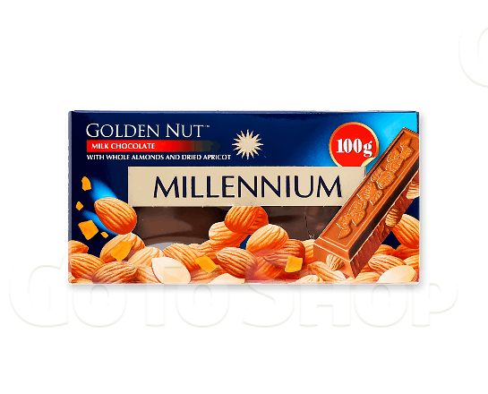 Шоколад молочний Millennium Golden Nut мигдаль-курага