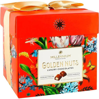 Цукерки Millennium Golden Nut шоколадні з лісовим горіхом 150 г