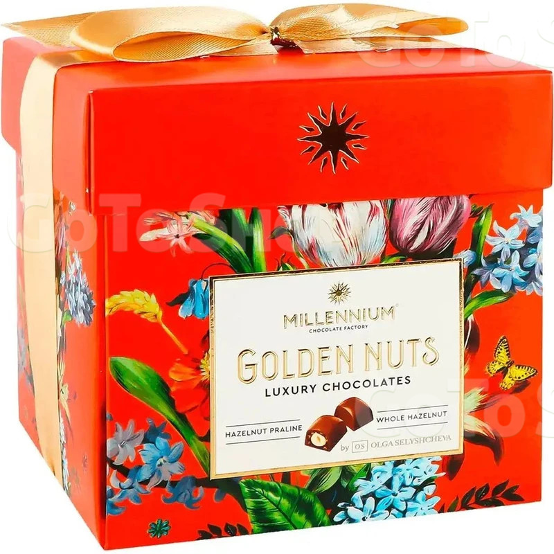 Цукерки Millennium Golden Nut шоколадні з лісовим горіхом 150 г