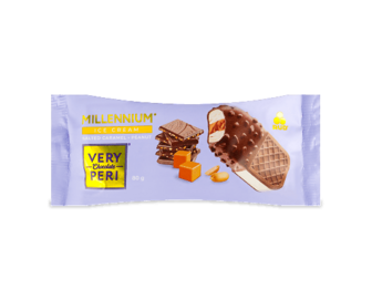 Морозиво Рудь Millennium Very Peri шоколад-карамель-арахіс 80г