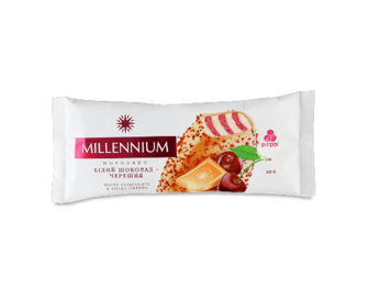 Морозиво Рудь Millenium білий шоколад-черешня 80г