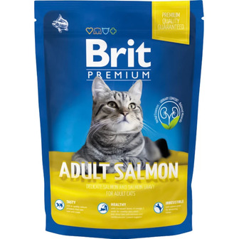 Сухий корм для дорослих кішок Brit Premium Adult Salmon з лососем, 1.5 кг