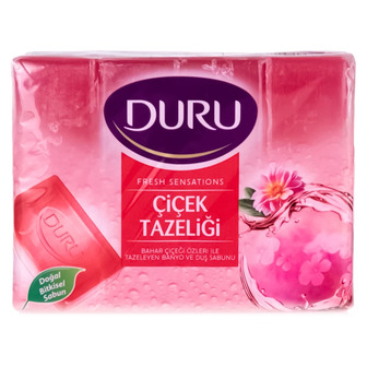 Мило для душа Duru Fresh Sensations Квіткова Хмара, 150 г, 4 шт.