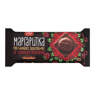 Печиво здобне зі смаком малини Маргаритка Delicia, 150 г