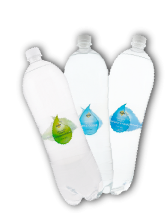 Вода питна ЛотОК очищена сильногазована, середньогазована, негазована, 1.5 л