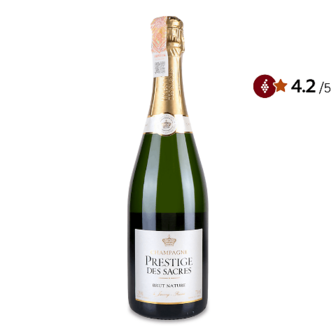 Шампанське Prestige des Sacres Brut Nature 0,75л (0,75л)