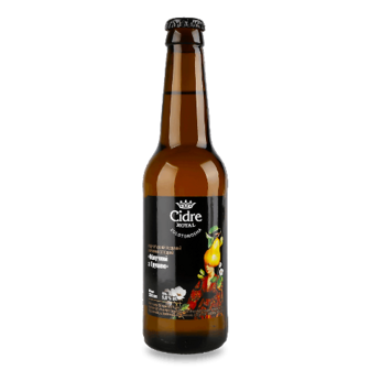 Сидр Cidre Royal яблучний з грушею напівсолодкий 0,33л (0,33л)