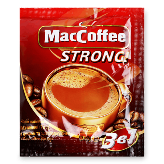 Напій кавовий MacCoffee Strong 3 в 1 16г