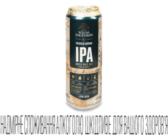 Пиво Volfas Engelman IPA янтарне з/б (0,568л)