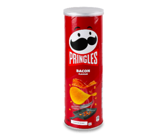 Чипси Pringles зі смаком бекону