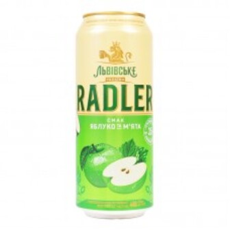 Пиво Спец Radler Ябл/Мята 3.5%Ж/Б 0.48Л ЛьвІвське