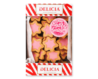 Печиво Delicia Супер-Стар смак Bubble gum здобне