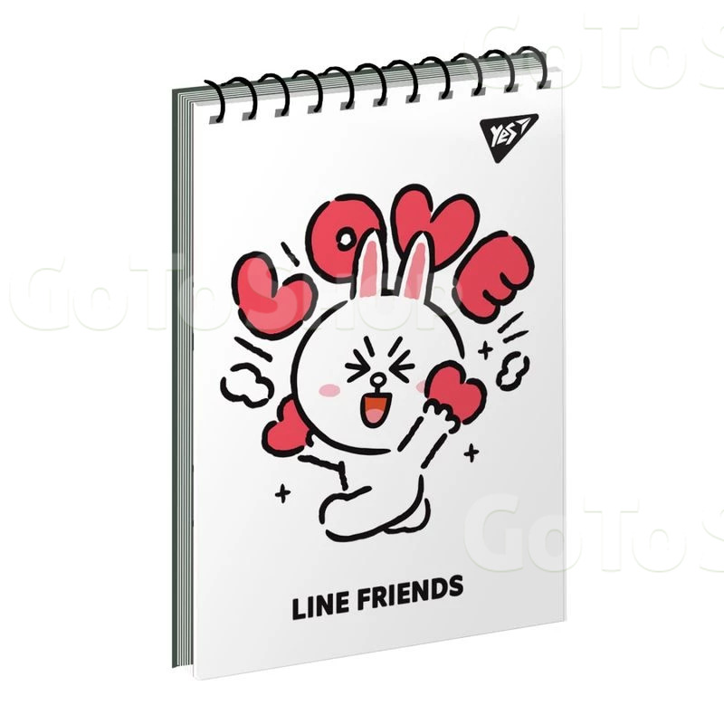 Блокнот Yes Line Friends. Lovey А7, 80 сторінок в клітинку