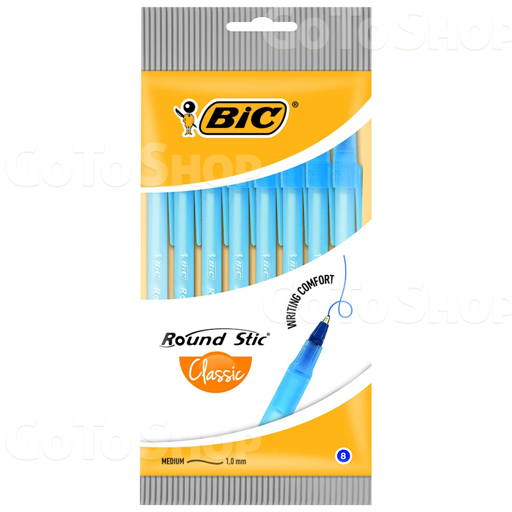 Набір ручок Bic Round Stic, 8 шт.