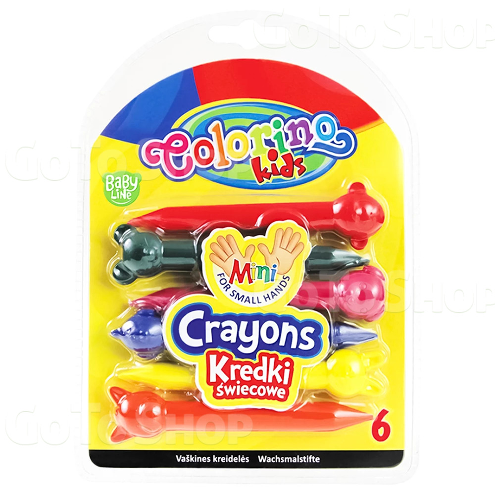 Крейда фігурна Colorino Kids, 6 кольорів