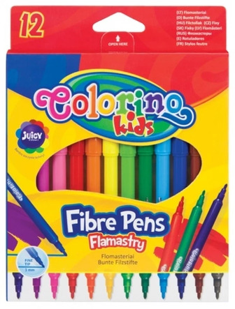 Фломастери Colorino Fibre Pens 12 кольорів, 12 шт (14588PTR/1)