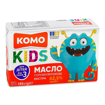 Масло солодковершкове Комо Kids 82.5% 180 г