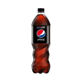 Нaпій 1 л  Pepsi Black бeзaлкoгoльний сильнoгaзoвaний  