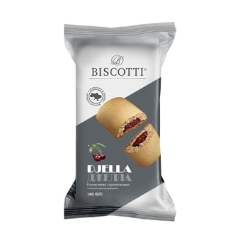 Печиво 140 г BISCOTTI Джелла здобне пісочно-відсадне м/уп 