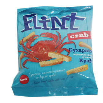 Сухарики Flint Краб, 70 г