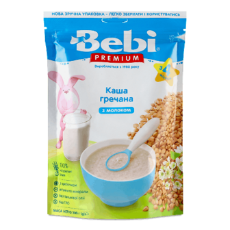 Каша гречана Bebi Premium з молоком 200г (200г)