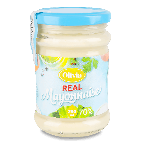 Майонез Олівія Real Mayonnaise 70% с/б 250мл