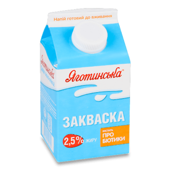 Закваска Яготинська 2,5% пюр-пак 450г (450г)