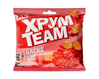 Сухарики ХрумTeam Багет Королівський краб (100г)