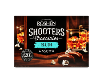 Цукерки Roshen Shooters з ромовим лікером 150г