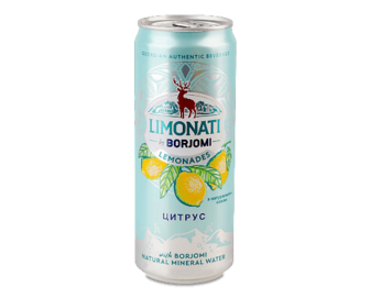 Напій Borjomi Limonati Цитрус безалкогольний сильногазований з/б 330мл