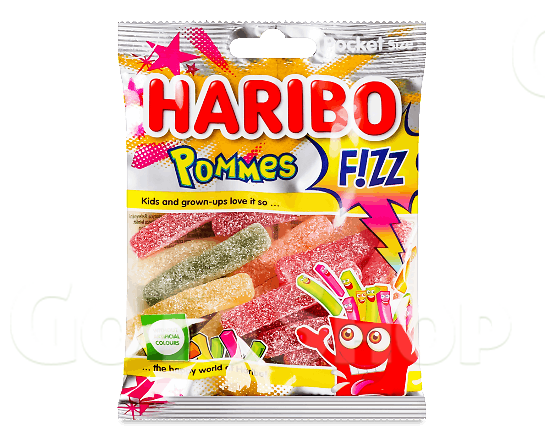 Цукерки Haribo Кисла картопля фрі желейні 100г