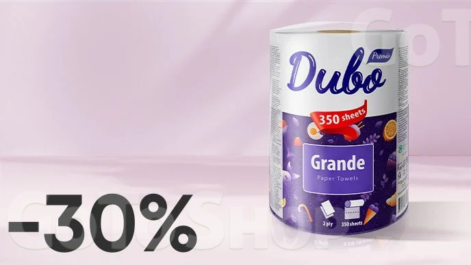 -30% на паперові рушники Диво Grande