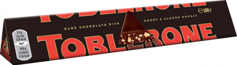 Шоколад Toblerone чорний мед та мигдаль 100г