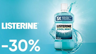 -30% на засоби гігієни ротової порожнини LISTERINE