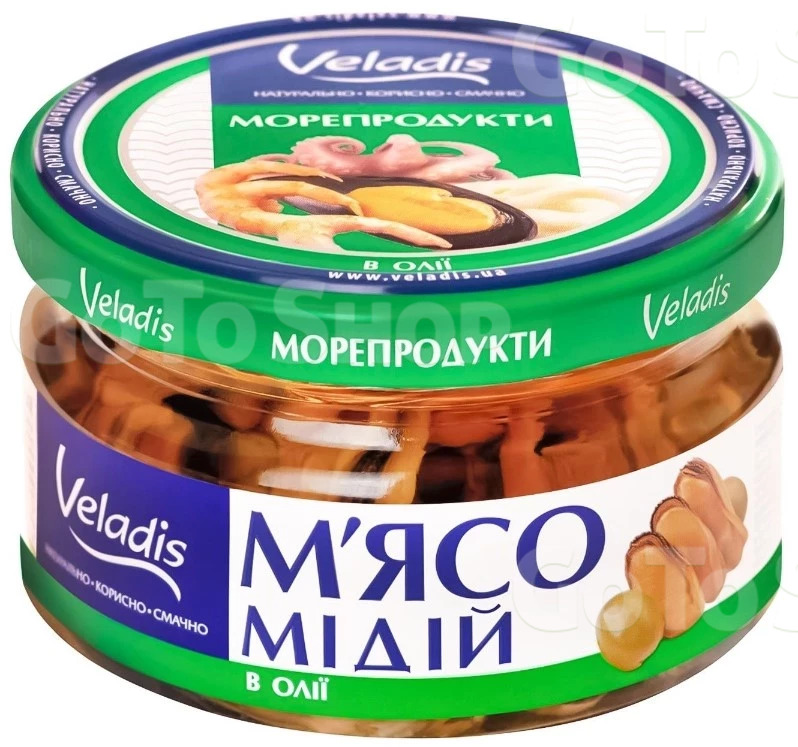 М&#039;ясо мідій у олії Veladis, 200 г